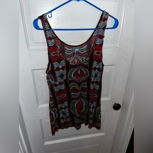 Aquarius Bohemian Vintage Multicolor Sleeveless Tank